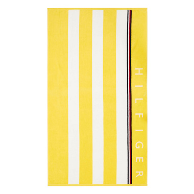 Drap de plage Bico­lore Stripes Yellow Tommy Hilfi­ger