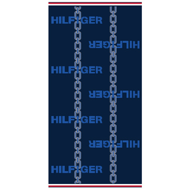 Drap de plage Cable Navy Tommy Hilfi­ger