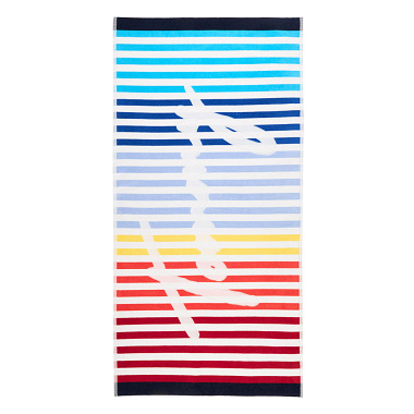 Drap de plage Rain­bow Stripes Multi­co­lore Tommy Hilfi­ger