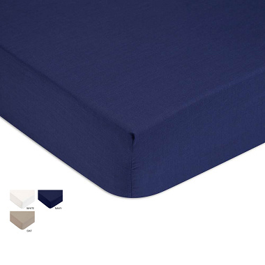 Drap housse Satin 3 colo­ris Tommy Hilfi­ger