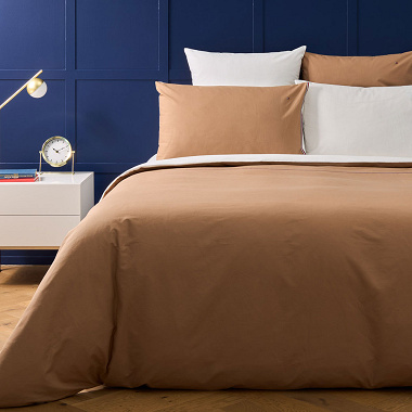 Housse de couette Plain With TH Ribbon Coffee Tommy Hilfi­ger