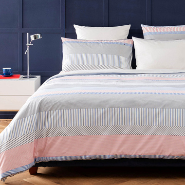 Housse de couette Rayures Chemise Navy Tommy Hilfi­ger