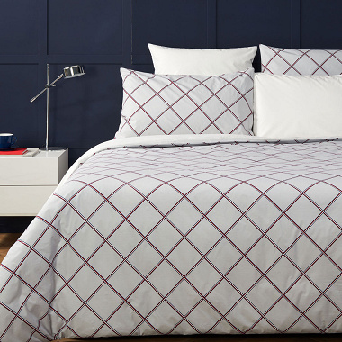 Housse de couette Ribbon Spirit Fog Tommy Hilfi­ger