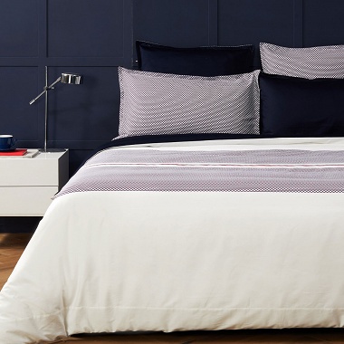 Housse de couette Sporty Geome­tric Ivory Tommy Hilfi­ger