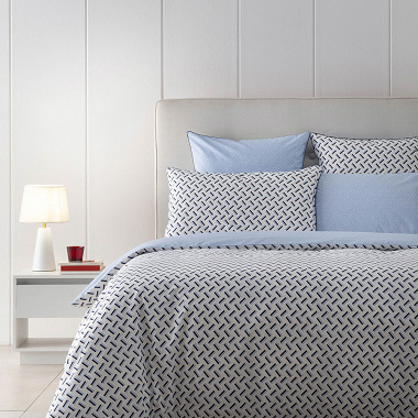 Housse de couette TH Grid Oxford Tommy Hilfi­ger