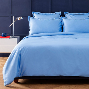 Housse de couette Unis satin Azure Tommy Hilfi­ger