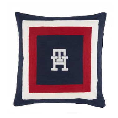 Housse de cous­sin Signa­ture Square Navy Tommy Hilfi­ger
