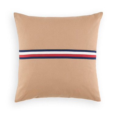 Housse de cous­sin TH Ribbon Coffee Tommy Hilfi­ger