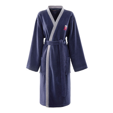 Peignoir Kimono TH Mono­gram Navy Tommy Hilfi­ger