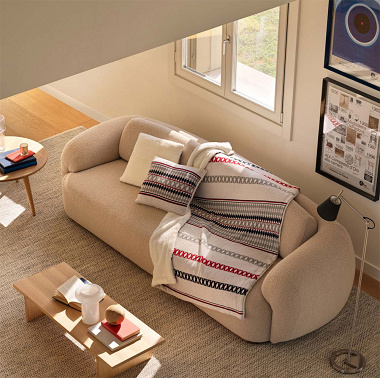 Plaid Holi­day Sherpa Ivoire Tommy Hilfi­ger