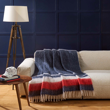 Plaid TH Cozy Navy Tommy Hilfi­ger