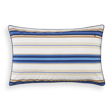 Taie d’oreiller Iconic Stripes Ocean Tommy Hilfi­ger