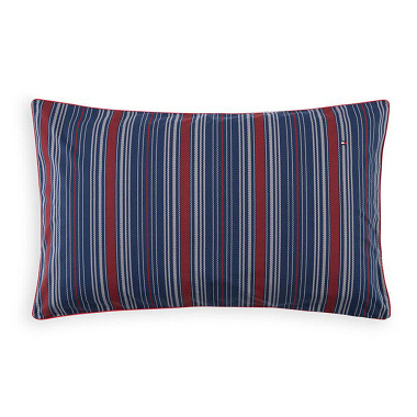 Taie d’oreiller Shaded Stripes Navy Tommy Hilfi­ger