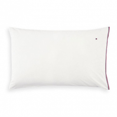 Taies d’oreiller TH Ribbon White Tommy Hilfi­ger