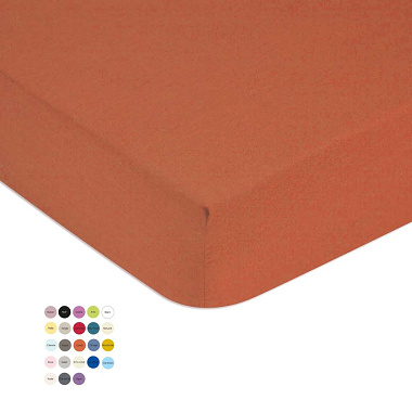 Drap housse coton 57 fils/cm² 23 col. Tradi­linge