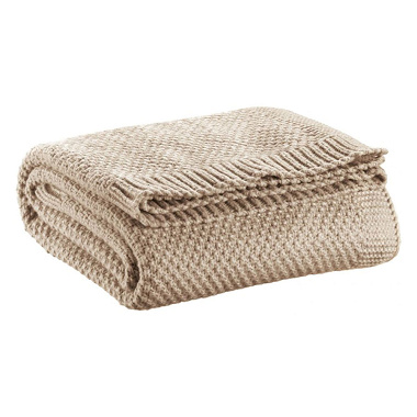 Plaid tricot Danilo Natu­rel Viva­raise