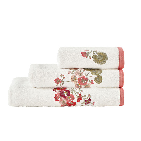 Drap de bain Flâne­rie Blanc 90×150 cm Anne de Solène