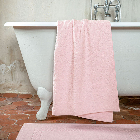 Drap de douche Aura éponge Rose 70×140 cm Anne de Solène