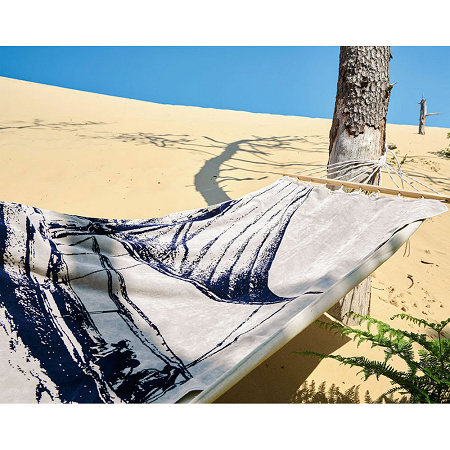 Drap de plage Felucca Gris 100×180 cm Anne de Solène