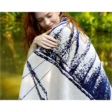 Drap de plage Felucca Gris 100×180 cm Anne de Solène