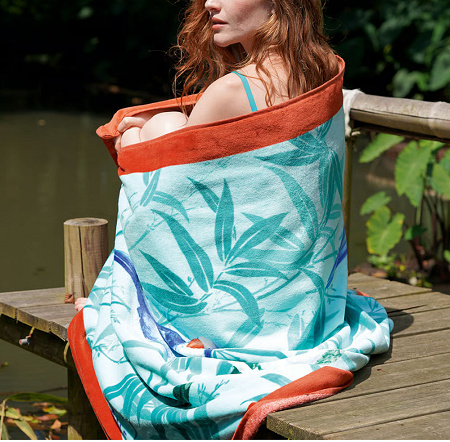Drap de plage Nerola Multi­co­lore 100×180 cm Anne de Solène