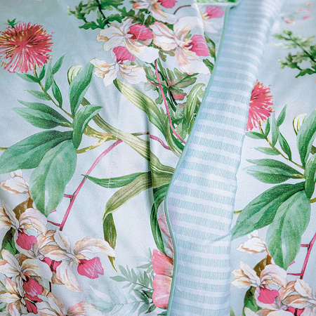 Housse de couette Conte Bleu Menthol 240×220 cm Anne de Solène