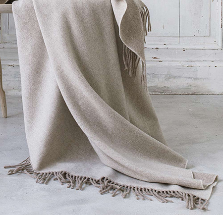 Plaid Valloire Beige 130×170 cm Anne de Solène