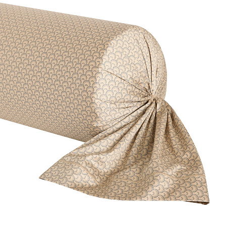 Taie de traver­sin Contem­pla­tion Marine 43×210 cm Anne de Solène