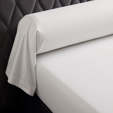 Taie de traver­sin Evanes­cence Ardoise 86×210 cm Anne de Solène