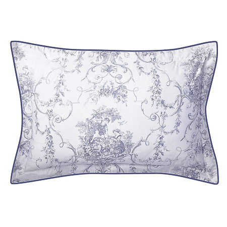Taie d’oreiller Promise Blanc/Gris 50×75 cm Anne de Solène