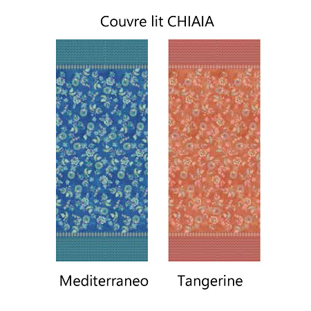 Couvre lit Chiaia Medi­ter­ra­neo 240×255 cm Bassetti