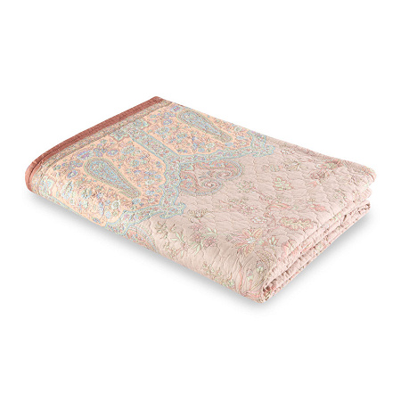 Couvre lit Indian Roses Avorio 240×255 cm Bassetti