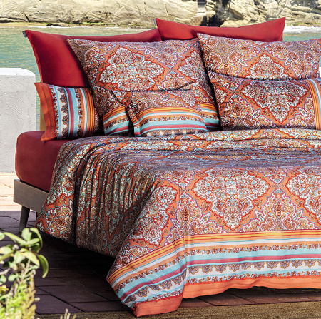 Housse de couette Mare­chiaro Orange 260×240 cm Bassetti