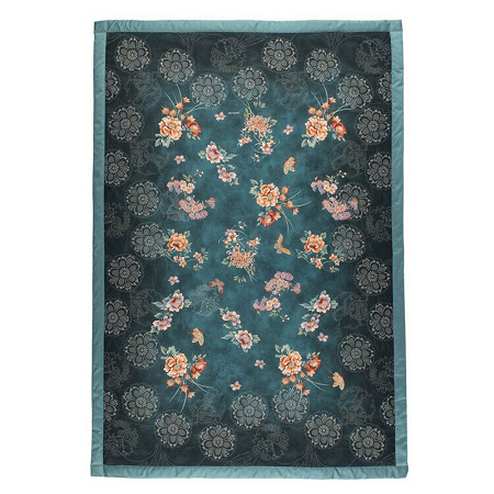 Plaid Esper­ridi Pétrole 135×190 cm Bassetti