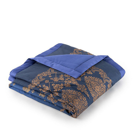 Plaid Gold Decor Blue 135×190 cm Bassetti