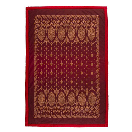 Plaid Gold Decor Bordeaux 135×190 cm Bassetti
