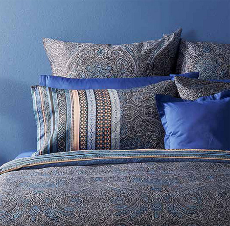 Taies d’oreiller Maser Azzurro 65×65 cm Bassetti