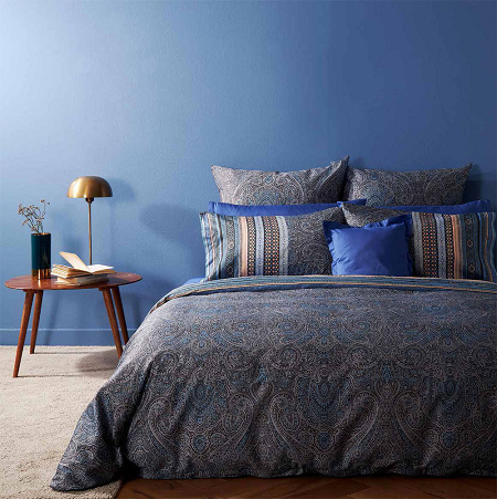 Taies d’oreiller Maser Azzurro 65×65 cm Bassetti