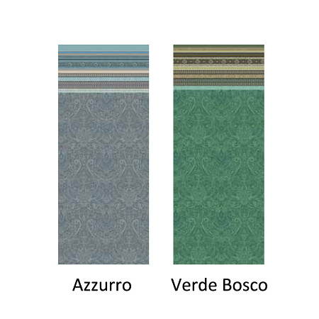 Taies d’oreiller Maser Azzurro 65×65 cm Bassetti