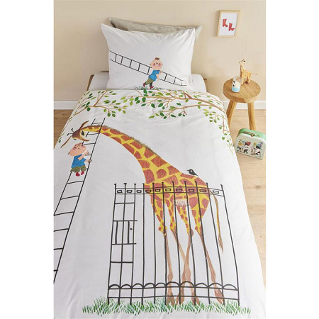 Parure de couette Girafe Multi 140×200 cm + 1 60×70 cm Beddin­ghouse Fiep