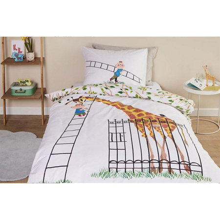 Parure de couette Girafe Multi 140×200 cm + 1 60×70 cm Beddin­ghouse Fiep