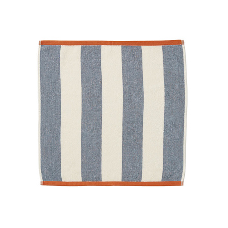 6 Carrés éponge Rivage Orange/Bleu 50×50 cm Coucke