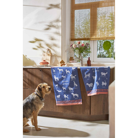 6 torchons les races de chiens 50×75 cm Coucke