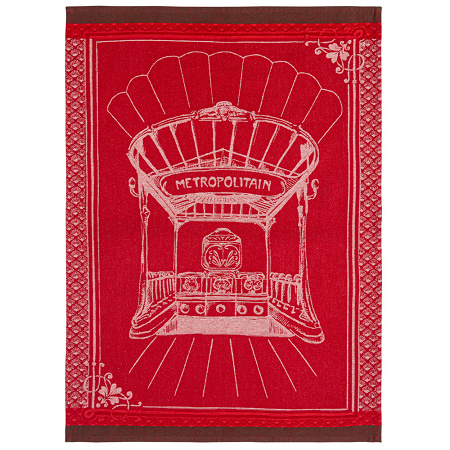 6 torchons Métro­po­li­tain 50×75 cm Coucke