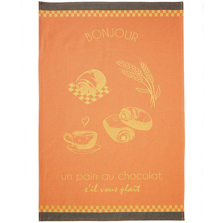6 Torchons Pain au Choco­lat 50×75 cm Coucke