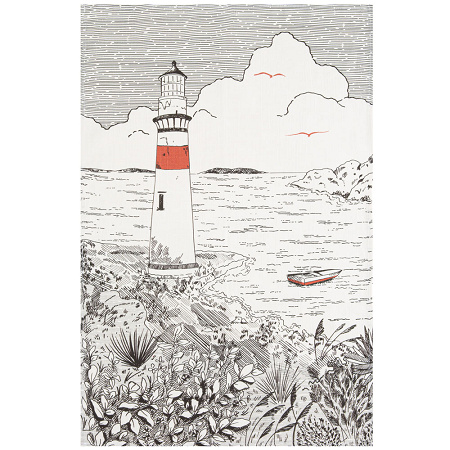 6 Torchons Phare 50×75 cm Coucke