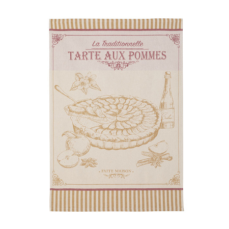 6 Torchons Tarte aux pommes 50×75 cm Coucke