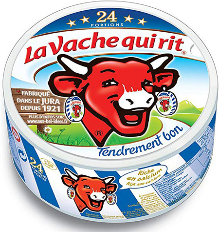 Tablier la Vache qui rit Pop Bleu 76×85 cm Coucke