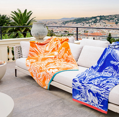 Drap de plage Suma­tra Outre­mer 100×180 cm Descamps