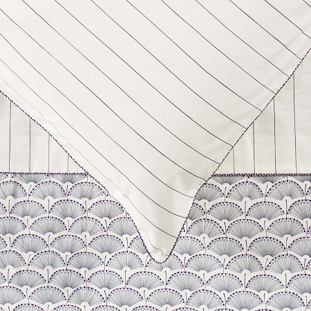 Taies d’oreiller Ombelle Silex 50×75 cm Descamps